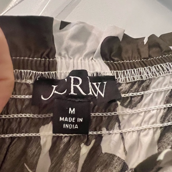 J.Crew Smocked cotton poplin dress - Picture 5 of 7